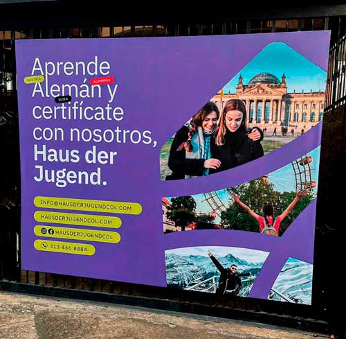 "pendones publicitarios" "publicidad exterior" "bastidores publicitarios" "pendon tipo bastidor"