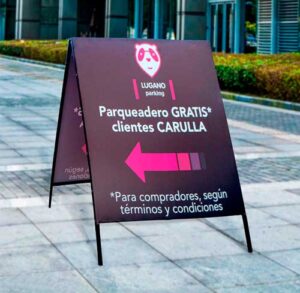 "pendones publicitarios" "rompetrafico publicitario" "aviso tijera" "bastidor tijera" "rompetrafico tipo tijera"