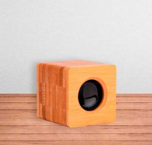 "Parlante ecológico" "Parlante sostenible" "Parlante" "Altavoz Bamboo"