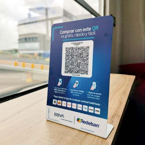 Habladores con codigo QR