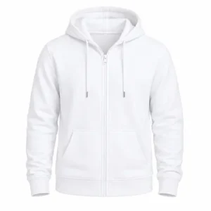 Buzo cremallera completa Blanco