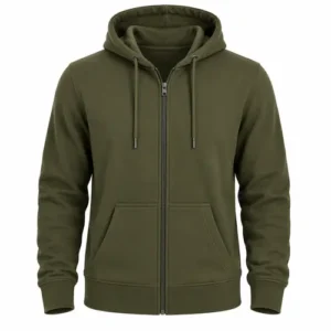Buzo cremallera completa Verde Militar