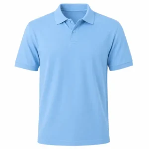 Camiseta tipo polo azul bebe