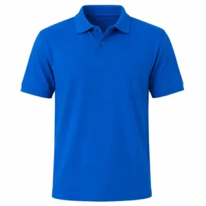 Camiseta tipo polo azul rey