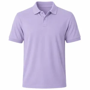 Camiseta tipo polo lila