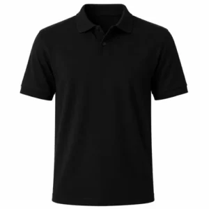 Camiseta tipo polo negro