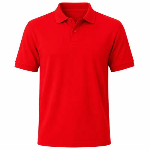Camiseta tipo polo rojo