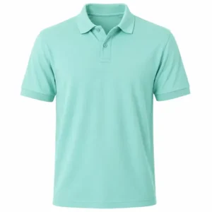 Camiseta tipo polo verde menta