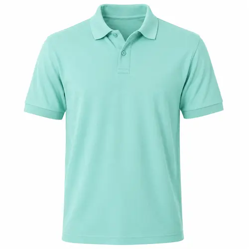Camiseta tipo polo verde menta