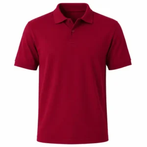 Camiseta tipo polo vinotinto