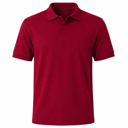 Camiseta tipo polo vinotinto