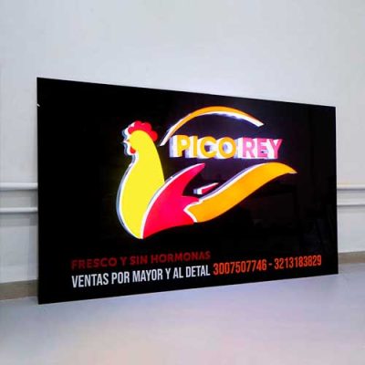 aviso 3d acrilico, letrero 3d acrilico, avisos luminosos 3d, anuncio 3d acrilico