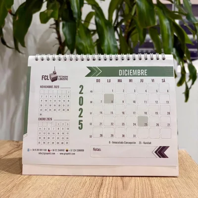 Calendarios de mesa corporativos