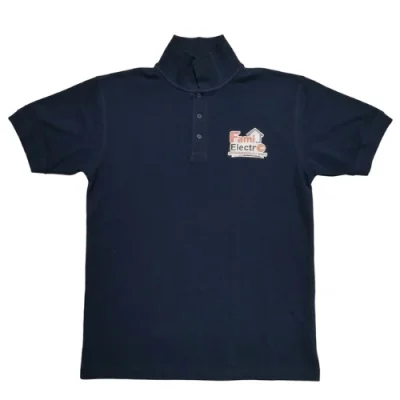 Camisa tipo polo estampada en DTF