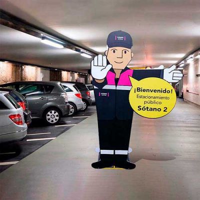 dummie, Estructuras dummies personalizadas, Estructuras dummies personalizadas, dummie publicitario, rompetrafico creativo, Rompetraficos, Tropezón, tropezon silueta