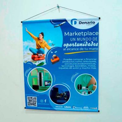 "pendones publicitarios" "pendones bogota", "pendones colgantes" "pendones con tubos"
